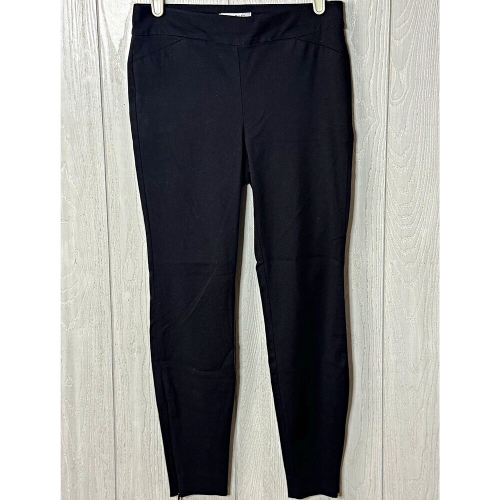 WHBM Skinny Ankle Leggings Black Size 4 Mid Rise Solid Ankle Zip